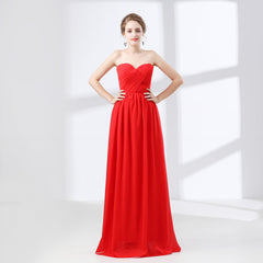 Formal Dresses Size 40, Sweetheart Chiffon A Line Bridesmaids Dresses