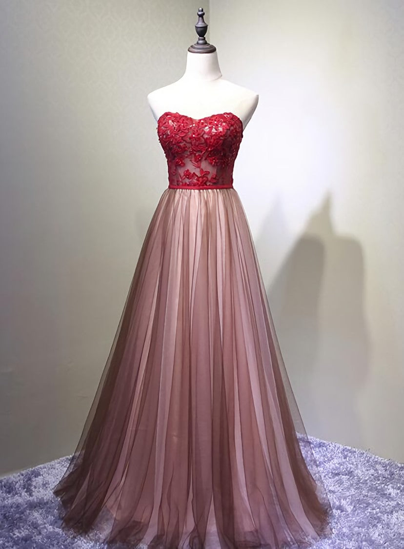Prom Dressed 2032, Sweetheart Tulle Prom Dress , Charming Handmade Party Gown, Prom Dress