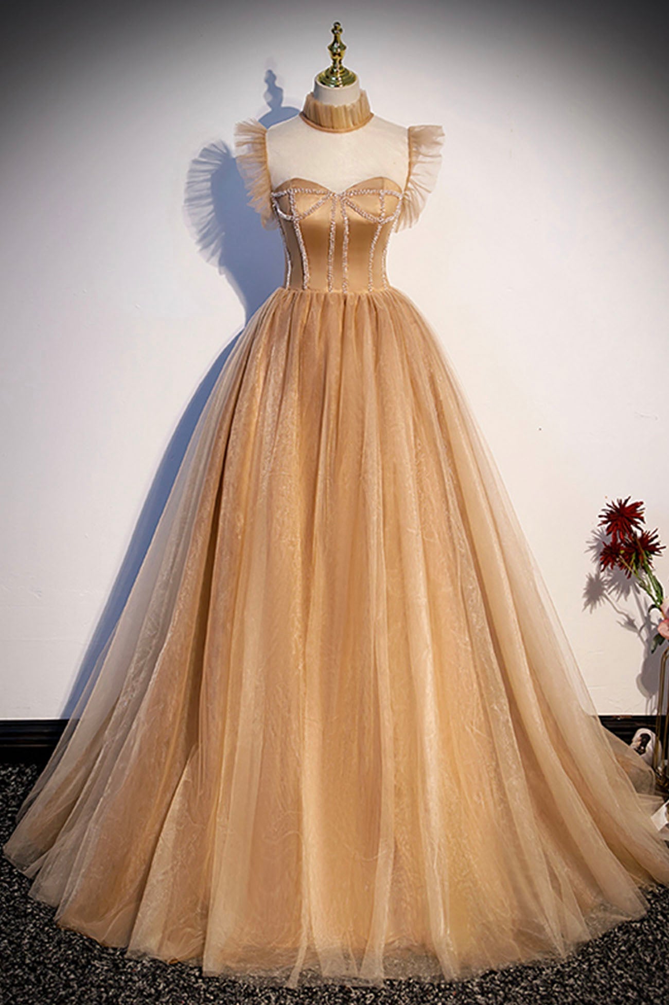 Party Dress Ideas For Winter, Sweet Tulle Long Prom Dresses, Lovely A-Line Princess Dresses