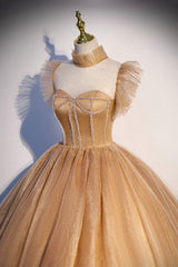 Party Dress Christmas, Sweet Tulle Long Prom Dresses, Lovely A-Line Princess Dresses