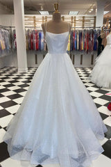 Prom Dress Shopping Near Me, White tulle sequin long prom dress white tulle evening dress