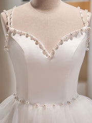 Prom Dresses For Sale, White Tulle Short Prom Dresses, Cute White Puffy Homecoming Dresses