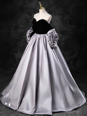 Bridesmaid Dress Websites, Black Sweetheart Neck Velvet Floor Length Formal Dress, Detachable off Shoulder Chic Party Dress